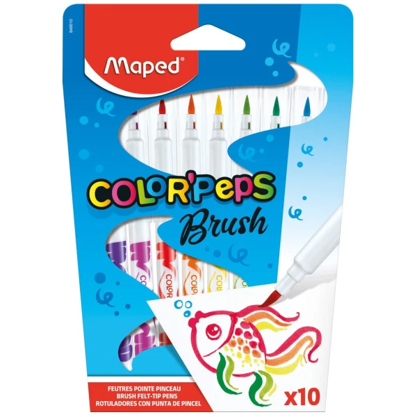 Maped Colorpeps Brush Μαρκαδόροι Ζωγραφικής Λεπτοί