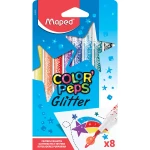 Maped Color Peps Glitter Μαρκαδόροι Ζωγραφικής