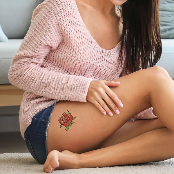 LaDot Tattoo Stamp Lady Rose Large
