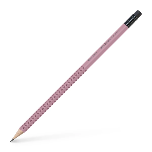 Μολύβι Ροζ Faber-Castell Grip 2001 με γόμα