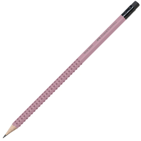 Μολύβι Ροζ Faber-Castell Grip 2001 με γόμα
