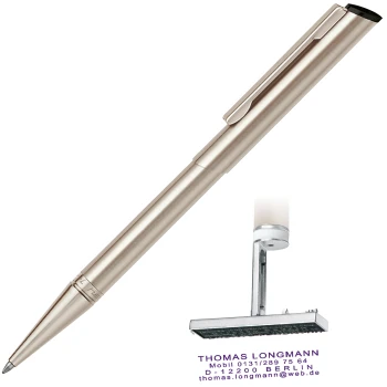 Στυλό Heri Pen Diagonal Pearl 3004 με σφραγίδα