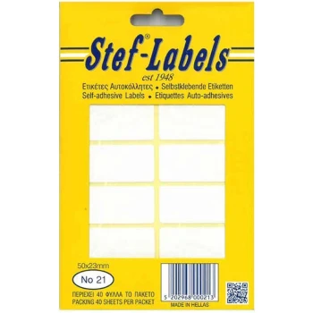 Ετικέτες Αυτοκόλλητες No21 Stef-Labels 23x49mm