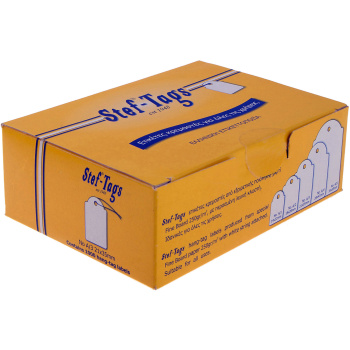 Ετικέτες Stef-Tags Λευκές κρεμαστές 21x35mm