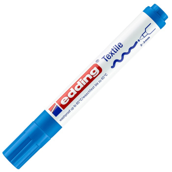 Μαρκαδόρος Υφάσματος Edding Textile 4500 Γαλάζιο 2-3mm