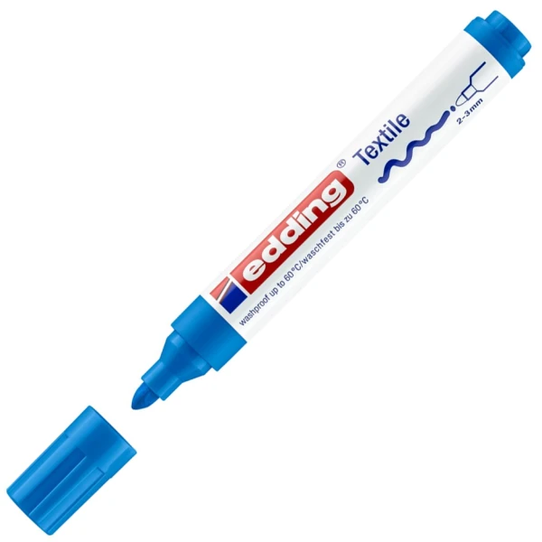 Μαρκαδόρος Υφάσματος Edding Textile 4500 Γαλάζιο 2-3mm
