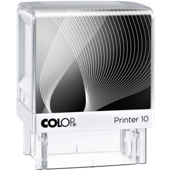 Σφραγίδα Colop G7 New Printer 10 Αυτομελανώμενη Λευκή με μαύρη ετικέτα για κατασκευή σφραγίδας κειμένου έως 2 μικρών λέξεων.