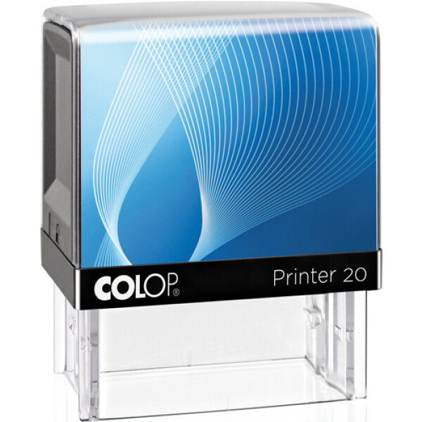 Σφραγίδα Colop G7 New Printer 20 Αυτομελανώμενη Μαύρη με μπλε ετικέτα, για κατασκευή σφραγίδας έως 3ων γραμμών κειμένου.