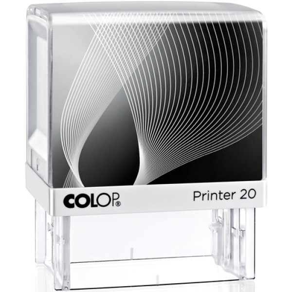 Σφραγίδα Colop G7 New Printer 20 Αυτομελανώμενη Λευκή με μαύρη ετικέτα, για κατασκευή σφραγίδας έως 3ων γραμμών κειμένου.