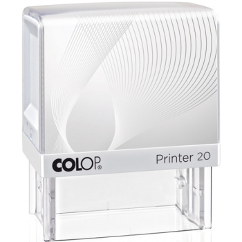 Σφραγίδα Colop G7 New Printer 20 Αυτομελανώμενη Λευκή με λευκή ετικέτα για κατασκευή σφραγίδας έως 3ων γραμμών κειμένου.