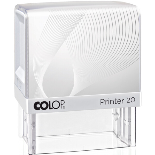 Σφραγίδα Colop G7 New Printer 20 Αυτομελανώμενη Λευκή με λευκή ετικέτα για κατασκευή σφραγίδας έως 3ων γραμμών κειμένου.