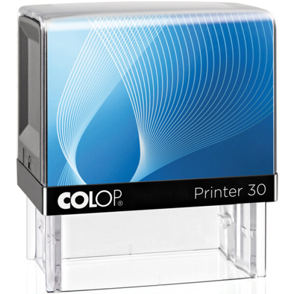 Σφραγίδα Colop G7 New Printer 30 Αυτομελανώμενη Μαύρη με μπλε ετικέτα για κατασκευή σφραγίδας έως 4ων γραμμών κειμένου.