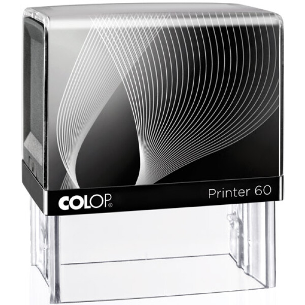 Σφραγίδα Μηχανικών Colop G7 New Printer 60 Αυτομελανώμενη Μαύρη με Μαύρη ετικέτα, για κατασκευή σφραγίδας έως 7 γραμμών κειμένου.