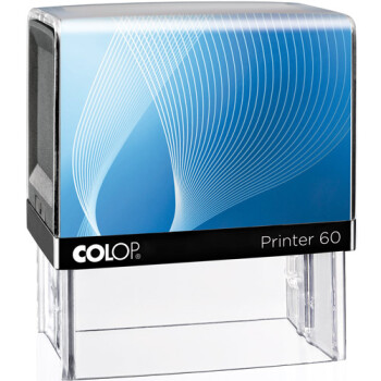 Σφραγίδα Colop G7 New Printer 60 Αυτομελανώμενη Μαύρη με Μπλε ετικέτα για κατασκευή σφραγίδας έως 10 γραμμών κειμένου.