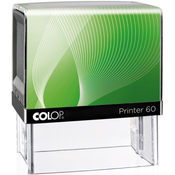 Σφραγίδα Μηχανικών Colop G7 New Printer 60 Αυτομελανώμενη Μαύρη με Πράσινη ετικέτα, για κατασκευή σφραγίδας έως 7 γραμμών κειμένου.