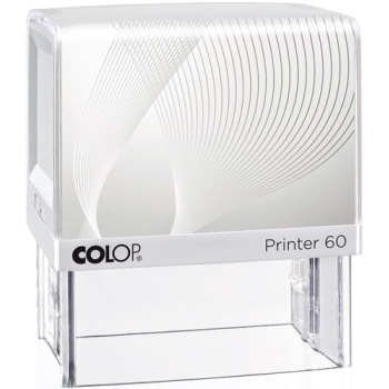 Σφραγίδα Μηχανικών Colop G7 New Printer 60 Αυτομελανώμενη Λευκή με Λευκή ετικέτα, για κατασκευή σφραγίδας έως 7 γραμμών κειμένου.