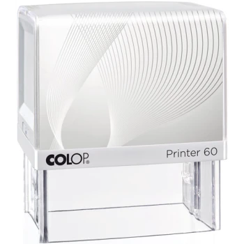 Σφραγίδα Μηχανικών Colop G7 New Printer 60 Αυτομελανώμενη Λευκή με Λευκή ετικέτα, για κατασκευή σφραγίδας έως 7 γραμμών κειμένου.