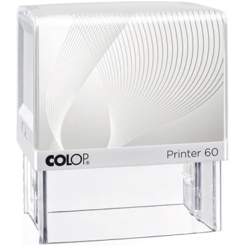 Σφραγίδα Colop G7 New Printer 60 Αυτομελανώμενη Λευκή με λευκή ετικέτα για κατασκευή σφραγίδας έως 10 γραμμών κειμένου.