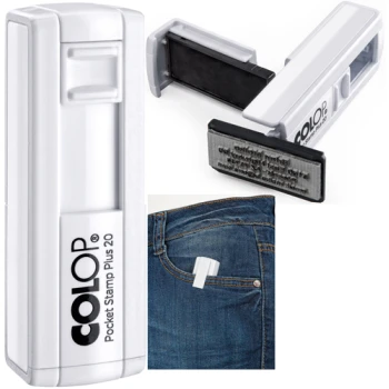Σφραγίδα Λευκή Colop Pocket Plus 20 Stamp Τσέπης