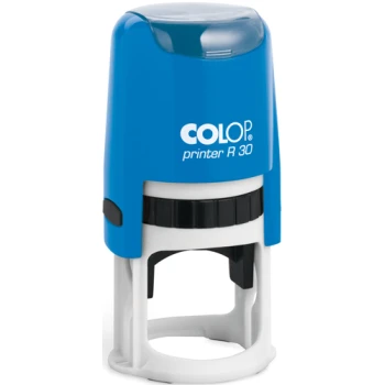 Σφραγίδα Colop Printer R30 Στρογγυλή Μπλε, για κατασκευή στρογγυλής σφραγίδας με διάμετρο 3.0cm.