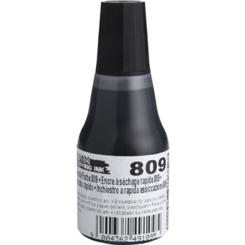Colop 809 Μελάνι Premium Ανεξίτηλο Σφραγίδας Μαύρο σε μπουκαλάκι 25ml για επιφάνειες που το απλό μελάνι δεν στεγνώνει.