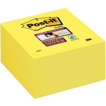 POST-IT 3M Αυτοκόλλητα Χαρτάκια Σημειώσεων σε κύβο Κίτρινο με 350 αυτοκόλλητα διαστάσεων 76x76mm και κωδικό 2028-S.