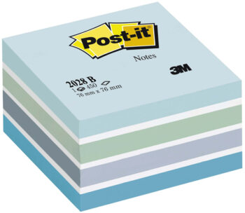 ΑΥΤΟΚΟΛΛΗΤΑ ΣΗΜΕΙΩΣΕΩΝ POST-IT ΜΠΛΕ ΚΥΒΟΣ 76x76mm 450 ΦΥΛΛΑ 2028-B
