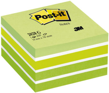 ΑΥΤΟΚΟΛΛΗΤΑ ΣΗΜΕΙΩΣΕΩΝ POST-IT ΠΡΑΣΙΝΟΣ ΚΥΒΟΣ 76x76mm 450 ΦΥΛΛΑ 2028-G