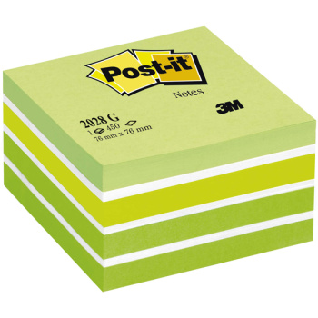 ΑΥΤΟΚΟΛΛΗΤΑ ΣΗΜΕΙΩΣΕΩΝ POST-IT ΠΡΑΣΙΝΟΣ ΚΥΒΟΣ 76x76mm 450 ΦΥΛΛΑ 2028-G