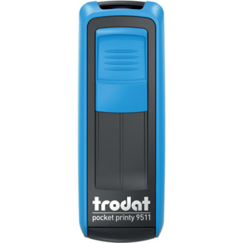 Σφραγίδα Trodat Pocket Printy 9511 Τσέπης Μπλε για κατασκευή σφραγίδας έως 3ων γραμμών κειμένου.
