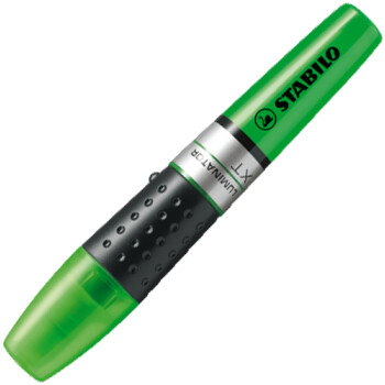 Μαρκαδόρος Υπογράμμισης Stabilo Luminator Πράσινος με μεγάλo δοχείο υγρής μελάνης για όλα τα είδη χαρτιού και σφηνοειδής μύτη από 2 έως 5mm.