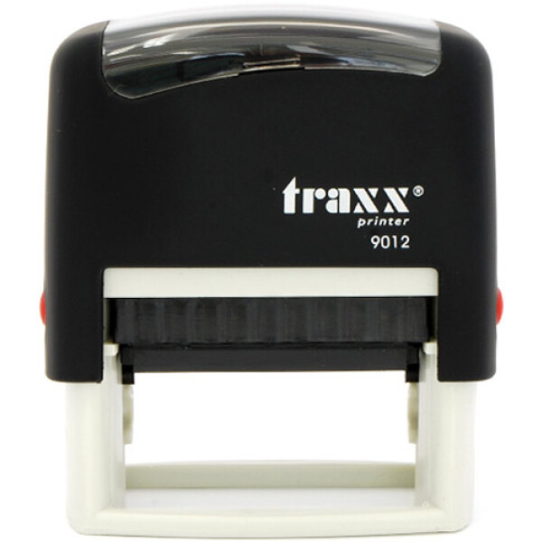 Σφραγίδα Traxx Printer 9012 Αυτομελανώμενη Μαύρη για κατασκευή σφραγίδας έως 5 γραμμών κειμένου.
