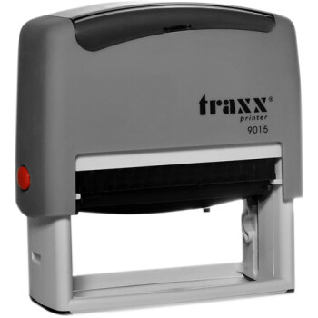 Σφραγίδα Traxx Printer 9015 Αυτομελανώμενη Γκρι για κατασκευή σφραγίδας έως 8 γραμμών κειμένου.