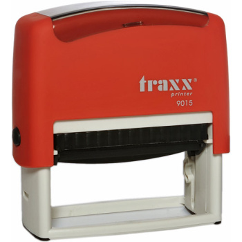 Σφραγίδα Traxx Printer 9015 Αυτομελανώμενη Κόκκινη για κατασκευή σφραγίδας έως 8 γραμμών κειμένου.