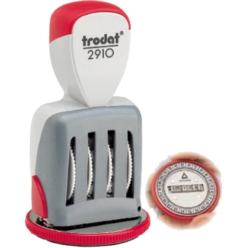 Σφραγίδα Trodat Classic 2910/U1-24 Στρογγυλή με κυκλική σήμανση 24ωρου και Ελληνικούς χαρακτήρες.