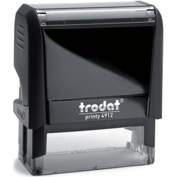 Σφραγίδα Trodat Printy 4912 Eco Αυτομελανώμενη Μαύρη για κατασκευή σφραγίδας έως 4ων γραμμών κειμένου.
