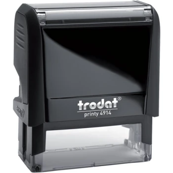 Σφραγίδα Trodat Printy 4914 Eco Αυτομελανώμενη Μαύρη για κατασκευή σφραγίδας έως 8 γραμμών κειμένου.