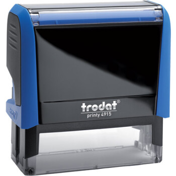 Σφραγίδα Trodat Printy 4915 Eco Αυτομελανώμενη Μπλε για κατασκευή σφραγίδας έως 7 γραμμών κειμένου.