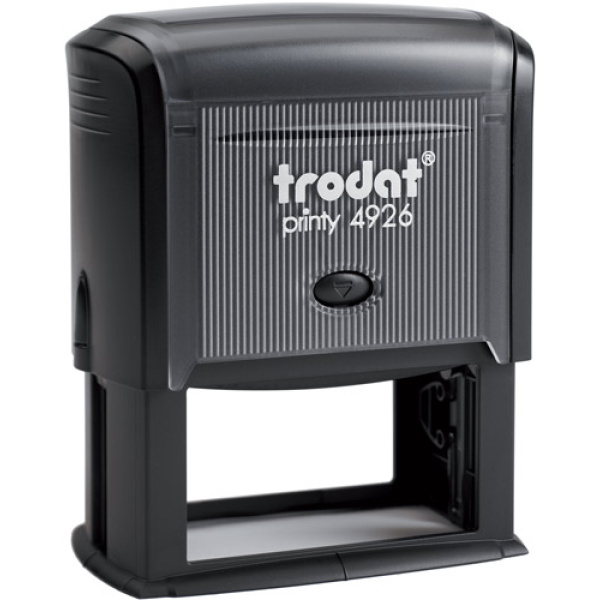 Σφραγίδα Trodat Printy 4926 Eco Αυτομελανώμενη Μαύρη για κατασκευή σφραγίδας έως 10 γραμμών κειμένου.