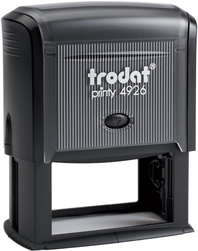 Σφραγίδα Trodat Printy 4926 Eco Αυτομελανώμενη Μαύρη για κατασκευή σφραγίδας έως 10 γραμμών κειμένου.