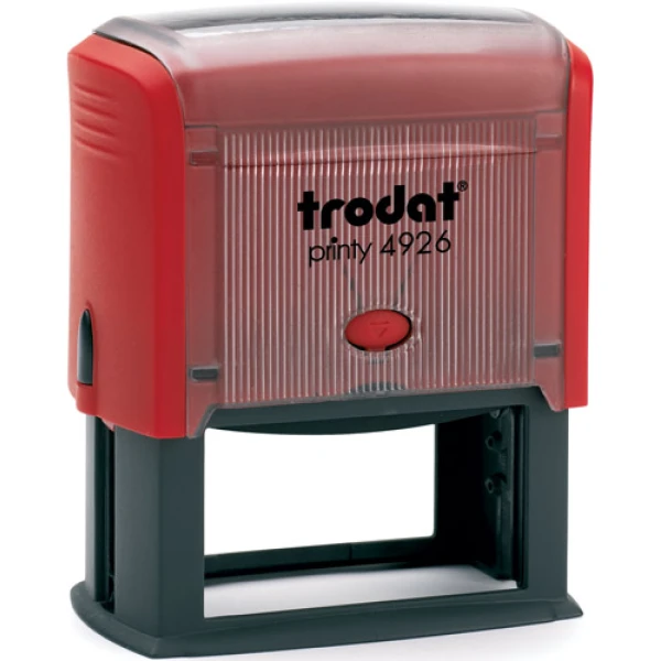 Σφραγίδα Trodat Printy 4926 Eco Αυτομελανώμενη Κόκκινη για κατασκευή σφραγίδας έως 10 γραμμών κειμένου.