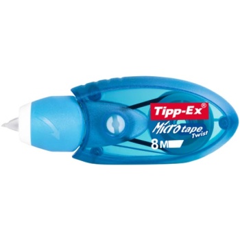 Διορθωτική Ταινία Tipp-Ex Micro Tape με πάχος διόρθωσης 5mm και 8 μέτρα μήκος σε μηχανiσμό Μπλε.