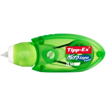 Διορθωτική Ταινία Tipp-Ex Micro Tape με πάχος διόρθωσης 5mm και 8 μέτρα μήκος σε μηχανiσμό Πράσινο.