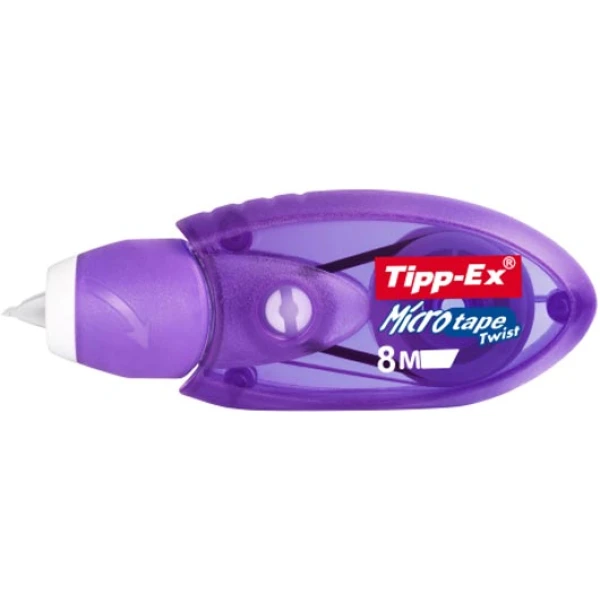 Διορθωτική Ταινία Tipp-Ex Micro Tape με πάχος διόρθωσης 5mm και 8 μέτρα μήκος σε μηχανiσμό Μώβ.
