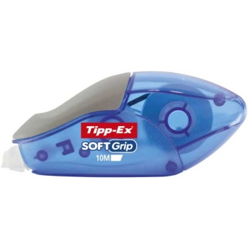 Διορθωτική Ταινία Tipp-Ex Soft Grip με πάχος διόρθωσης 4.2mm και 10 μέτρα μήκος.