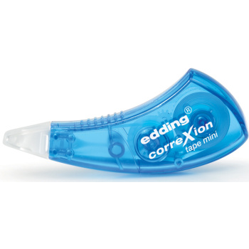 Διορθωτική Ταινία μπλε Edding Correxion Tape mini με πάχος διόρθωσης 5mm και 6 μέτρα ταινίας.