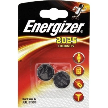 Μπαταρίες Energizer Λιθίου CR2025 τύπου νομίσματος (Coin), σχεδιασμένες για να παρέχουν υψηλή απόδοση και μέγιστη αντοχή.