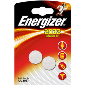 Μπαταρίες Energizer Λιθίου CR2032 τύπου νομίσματος (Coin) σχεδιασμένες για να παρέχουν υψηλή απόδοση και μέγιστη αντοχή.