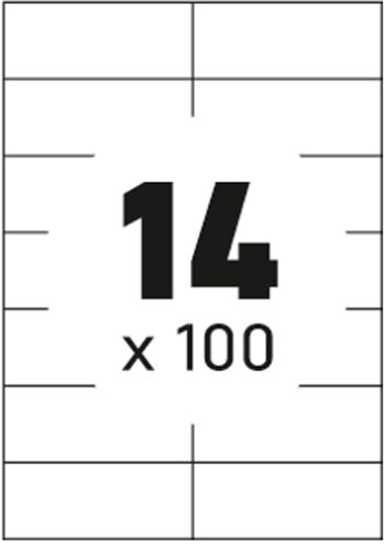 ΕΤΙΚΕΤΕΣ ΕΚΤΥΠΩΤΩΝ ΑΥΤΟΚΟΛΛΗΤΕΣ TYPOLABEL 105x42.69mm TL-1431