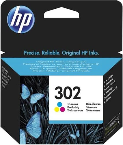 Μελάνι Hp 302 Tri-Colour F6U65AE Inkjet Cartridge